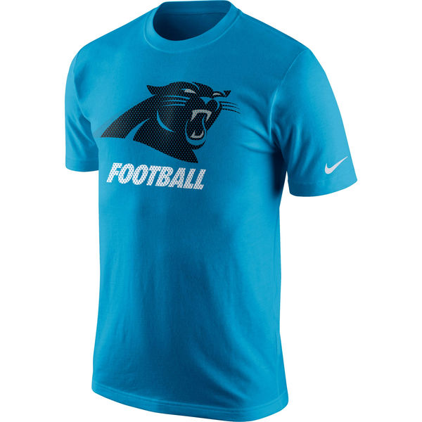 Men NFL Carolina Panthers Nike Facility TShirt Panther Blue